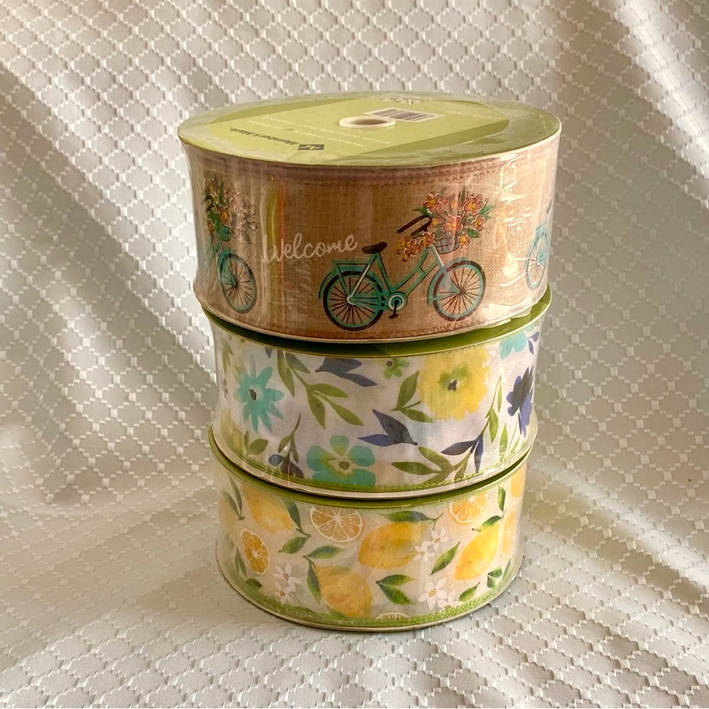 New Members Mark Premium Wire Edge Ribbon Lot of 3